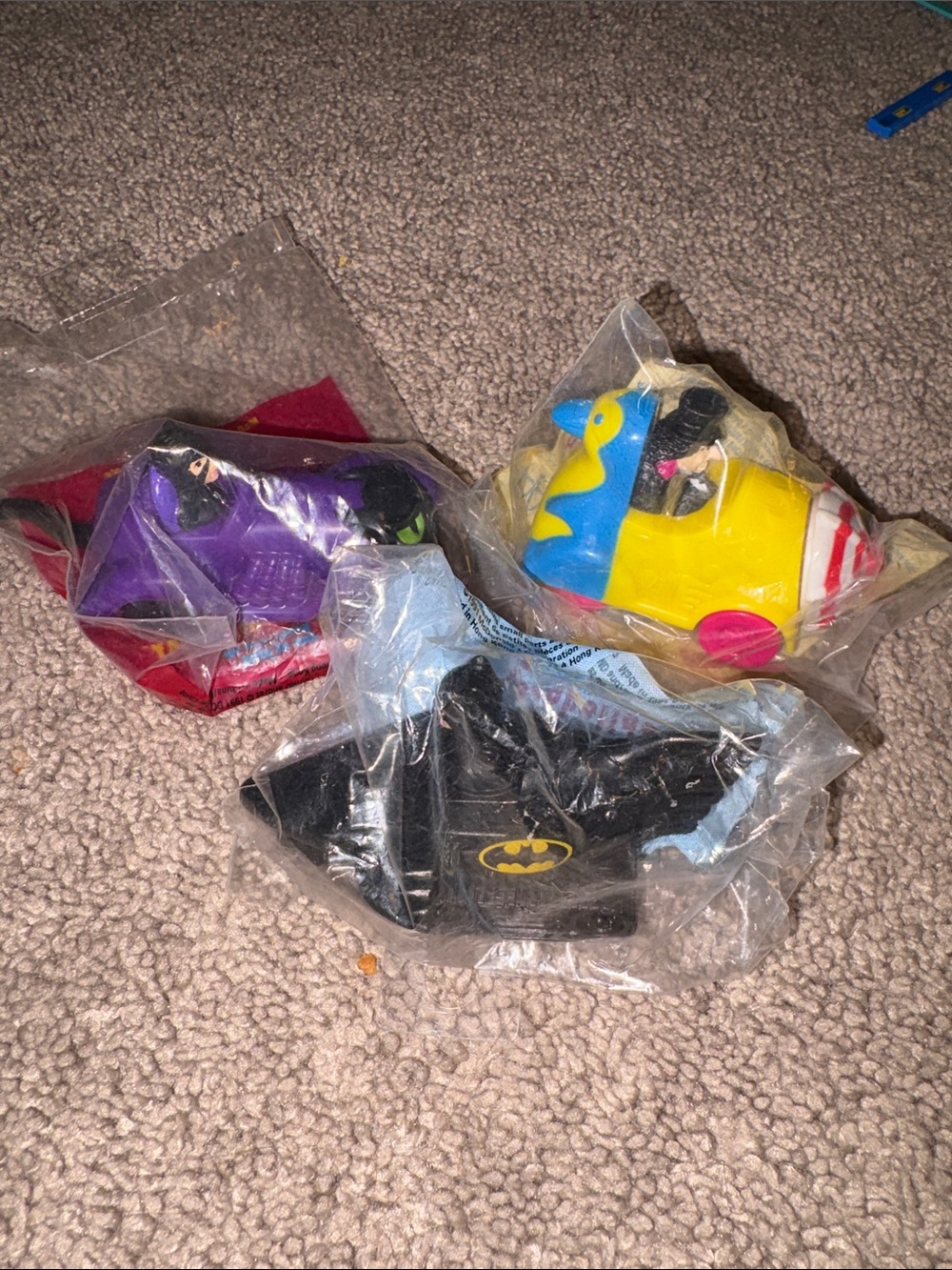 Sealed McDonald’s Batman returns happy meal toys x 3